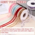thumbnail image 4 of Uxcell Sheer Wide Organza Ribbon (1 Inch x 25 Yards) - with Chiffon Satin Ribbon Edge, for Gift Wrapping Wedding Birthday Bouquet Crafts DIY Decor, Gray, 4 of 7
