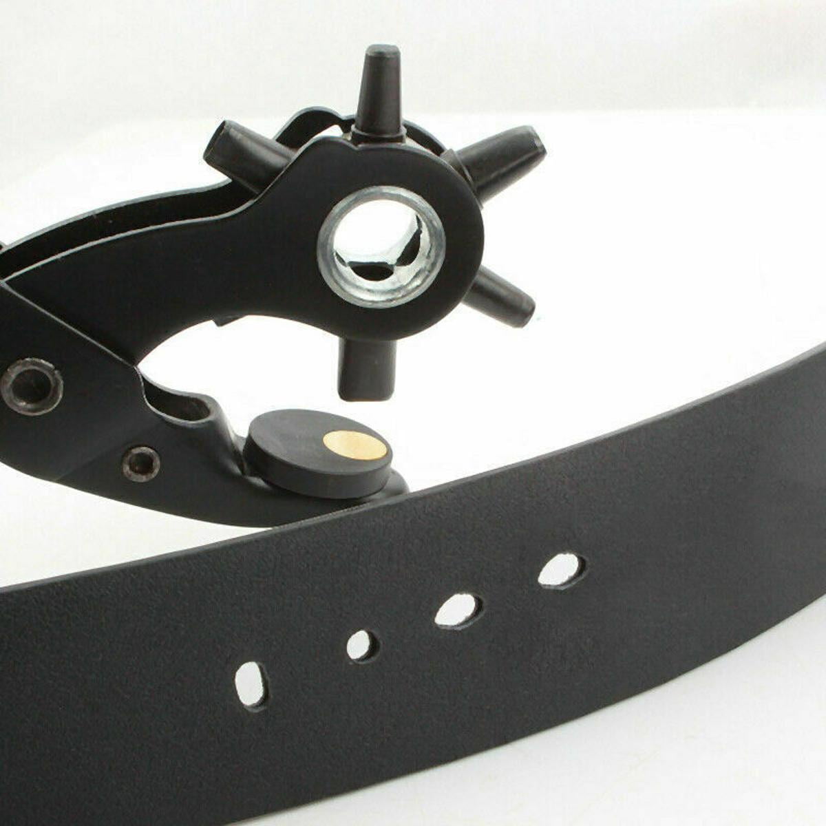 1 Set Steel Rivets Eyelets Belt Leather Hole Puncher Pliers Press Grommets Round Flat Oval