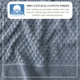 thumbnail image 3 of Great Bay Home Quick Dry Diamond Waffle 6 Piece Towel Set, Blue, 3 of 7