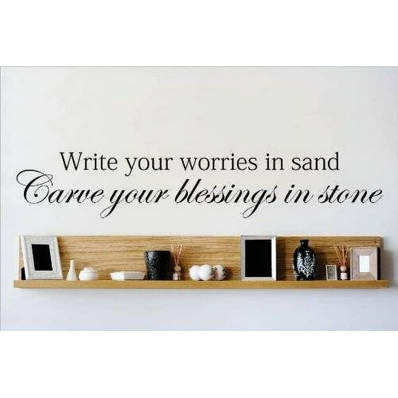 Design With Vinyl Wall Decal, 6 x 30 in, for Home Living Room Bedroom Decor