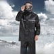thumbnail image 1 of Conjunto de pantalones impermeables de doble capa con protección para el trabajo, resistente a la lluvia, reflectante para montar en bicicleta eléctrica, 1 of 2
