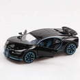 thumbnail image 1 of 1/32 Bugatti Chiron Pull Back Alloy Sports Car Model Die Cast Toy Simulation Sound Light Super Racing Vehicle Toys black, 1 of 6
