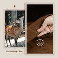 thumbnail image 2 of BALCONY & FALCON Rectangle Tablecloth Fuzzy Linen Water Resistant 55'' x 71'' Outdoor Dining Brown, 2 of 6