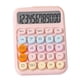 thumbnail image 1 of Calculadora Mecánica Pantalla LCD Grande Botón Redondo Grande Calculadora de Color Caramelo Adecuado para Oficina Escuela Rosa, 1 of 5