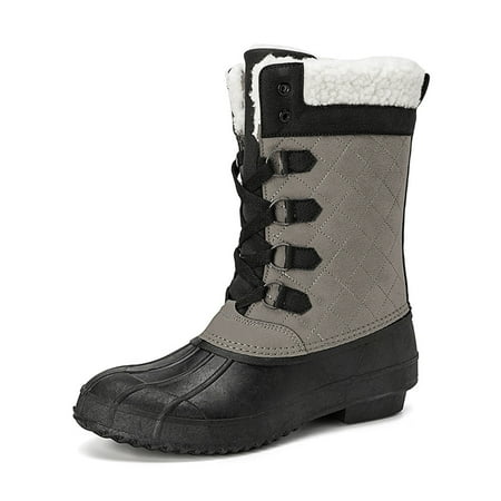

Engtoy Women Snow Boots Winter Shoes Waterproof Mid Calf Warm Outdoor Duck Hunting Shoes For Women s Boots US Size 9