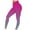 Hot Pink, variant on Women's Athletic Workout Pants Tie Dye Stretch High Waist Tights Gradient Color Tummy Control Yoga Pants Fashion Ankle Length Seamless Leggings Hot Pink,XXL