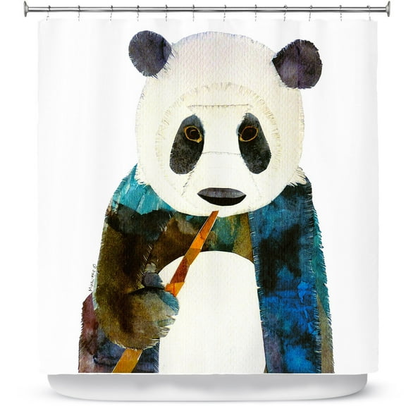 Shower Curtains 70" x 84" from DiaNoche Designs by Marley Ungaro - Panda