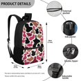thumbnail image 5 of HUIACONG Red Cow Print Kids Backpack for Daily School Use Multi Compartment Water Repellent Large Capacity for Boys Girls Students 6‑18, 5 of 6