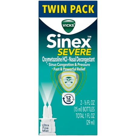 Vicks® Sinex™ Severe Nasal Decongestant Spray with Menthol, 0.5 fl. oz. (2