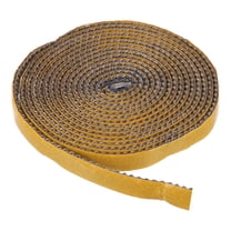 Wood Stove Gasket, 1/2" x 1/8" x 157" Flat Graphite Fiberglass Self Adhesive High-Temperature Resistance Seal Rope for Stoves Fireplace Door, Black