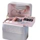 thumbnail image 1 of Caja de almacenamiento de cosméticos, bolsa de artículos de tocador portátil de gran capacidad de cuero PU para viajes, 1 of 5