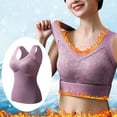 thumbnail image 2 of JIKNTTR Women's Thermal Tops Sleeveless Thermal Underwear V Neck Vest With Built In Bra Lined Winter Tops For Women Stretch Base Layer Shirts, 2 of 5