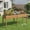 Brown, variant on Costway Raised Garden Bed Elevated Pine Wood Planter Box with 2 Large Planting Areas Beige