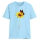 thumbnail image 1 of Butterfly Sunflower Camiseta de manga corta con estampado de girasol MABOTO Azul Blanco L, 1 of 4