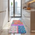 thumbnail image 4 of Colorful Pioneer Flower Patchwork Kitchen Rug Mat,Kitchen Runner Rugs Non Skid Washable,Decorative Kitchen Floor Mats for Kitchen,Sink,Laundry,17"x47.2", 4 of 7