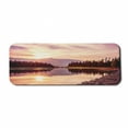 thumbnail image 1 of Landscape Computer Mouse Pad, Grand Teton Mountain Range at Sunset Jackson Lake Calm National Park USA, Rectangle Non-Slip Rubber Mousepad Large, 31" x 12", Peach Pale Yellow, by Ambesonne, 1 of 2