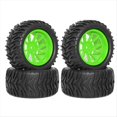 thumbnail image 4 of NeumáTicos RC 1/10 NeumáTicos y Ruedas para Camiones NeumáTicos para Camiones con Control Remoto Verde, 4 of 10