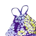 thumbnail image 3 of Bagilaanoe 2 Pcs Girl Swimwear, Floral Tops + Drawstring Bikini Bottoms Suit, 3 of 5