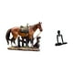 thumbnail image 1 of Estatua de Caballo Pensador, adorno artístico, escultura de resina para escritorio, armario, dormitorio, estantería, chimenea, decoración del hogar, o, 1 of 8