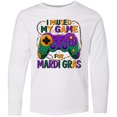 thumbnail image 3 of Inktastic I Paused My Game for Mardi Gras Gaming Long Sleeve Youth T-Shirt, 3 of 5