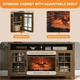 thumbnail image 4 of 55" Electric Fireplace Inserts, 1500W Recessed Stove Heater with 9H Timer, 4 Brightness 11 temperature settings for Indoor Use, 4 of 7