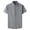 Gray, variant on WREESH Men's Dress Shirts Business Fashion Button Down Turn-Down Collar Pocket Striped Short Sleeve Shirts for Men's Look Sky Blue