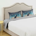 thumbnail image 5 of Dailycode Satin Pillow Case Queen Silk Pillow Cover for Hair and Skin Envelope Closure Girl Look Up Night Stars 20"x30", 5 of 9