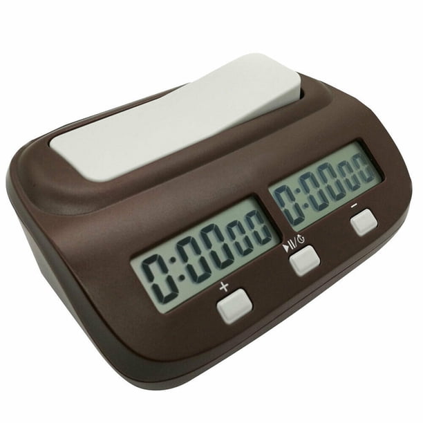 Eigraketly Reloj de ajedrez profesional Digital, temporizador de cuenta atrás, reloj de ajedrez electrónico deportivo, juego de de competición, Gimnasios en casa Eigraketly OD1992-00B