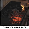 thumbnail image 3 of HLONK Versatile Outdoor Grill Rack With Rib And Chicken Stand Meat Food Cooling Rack Rib Rack For Barbecue Roast Lamb Rack Pizza Cooling Rack, 3 of 8