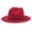 Red, variant on EnJoCho Women Sport Hat Windfall Men Vintage Wide Brim Fedora Hat With Belt Buckle Outdoor Holidays Caps