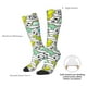 thumbnail image 4 of Fotbe Funny Dinosaurs on Stripes Calcetas Divertidas Estampadas para Hombre y Mujer, Calcetas de Algodón hasta la Rodilla para Caminar, Correr, Enfermería y Embarazo, 4 of 6