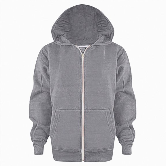 Boys and Girls Hoodies Fleece Pullover & Zip-Up Sweatshirts Plain Basic Everyday Wear 6-12 Months 12-24 Months 2T 3T 4T 5T 6T 7T 8T 9T Children(Grey,5-6 Years)