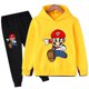 thumbnail image 3 of Nuevo juego Super Marios Sudadera con capucha Conjunto de ropa deportiva con capucha para niños Niñas Ropa Bebé Niños Pokemon - Ropa 2 5 6 7 8 9 10 11 12 13 12 Y, 3 of 5