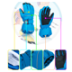 thumbnail image 2 of Guantes cálidos de invierno para niños Guantes para exteriores Guantes de esquí de color sólido A prueba de viento, impermeables y resistentes al desgaste Negro M JAMW Sencillez, 2 of 5