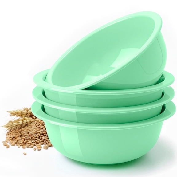DecorRack Set of 4 Cereal Bowls, Small Serving and Snack Bowls, 28 oz, Mint Green