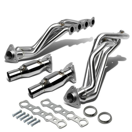 For 99-04 Ford F-150 High-Performance 4-PC Stainless Steel Exhaust Header Kit 00 01 02 (Best Sounding Exhaust For F150 Ecoboost)