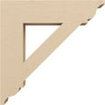 thumbnail image 3 of Ekena Millwork 3 1/2"W x 16"D x 16"H Traditional Traditional Rough Cedar Woodgrain TimberThane Bracket, Primed Tan, 3 of 7
