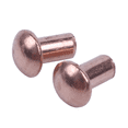 thumbnail image 2 of 600 Pièces 5/64 x 1/8 Pouce Tête Ronde Rivets Solides en Cuivre Attaches, 2 of 7