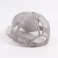 thumbnail image 4 of beishanbush Baseball Caps Women Men Camouflage Breathable Beach Adjustable Baseball Cap Sun Hat Silver, 4 of 5