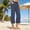Dark Blue, variant on Cotton Linen Capri Pants for Women Petite Pants Summer Pants for Women Beach Comfy Crop Pants Cotton Cropped Pants Loose Capri Pants for Women Ankle Pants for Women