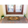 thumbnail image 3 of Tapis de Porte Monogrammé en Fibre de Coco Naturel A1HC pour Porte d'Entrée, 24x39, Résistant Traité Anti-Évent pour Entrée Extérieure, Robuste, Tapis de Porte Mince, Facile à Nettoyer, Durable, Paillasson de Porte d'Entrée, 3 of 5