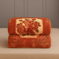 thumbnail image 4 of DBOZE Royal Peony Plush Fleece Blanket, Queen Size – Ultra Soft Korean Style Mink Blanket, Cozy Thick Floral Warm Winter Blanket, 4 of 5