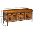 thumbnail image 4 of SAFAVIEH Isaac 3-Drawer Wooden Storage Bench Oak, 4 of 7