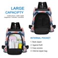 thumbnail image 6 of FORMRS Women's Travel Backpack Purse Anti-Theft Hidden Pockets Casual Shoulder Bag, White Geometric, 6 of 7