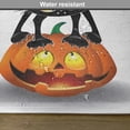thumbnail image 6 of Ambesonne Cat Place Mats Set of 4, Cartoon Animal on Pumpkin, Standard Size, Orange Black, 6 of 6