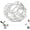 1pc, variant on Glass Ball Floral Stem Holder, with Artistic Twisted Design, 2"x2.4" Round Glass Flower Arrangement Frog, Small Clear Bud Vase for Aesthetic Room Decor, Wedding Centerpieces & Home Accents (1pc)