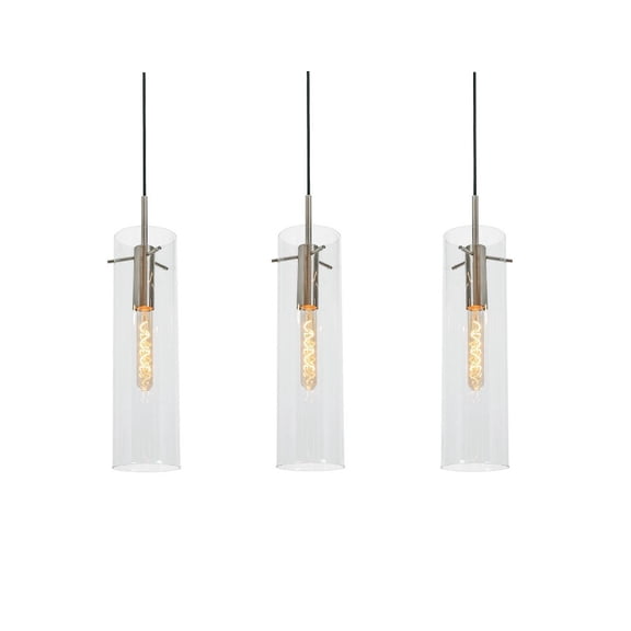VSAP05MBSNLNR3 AFX Vista - 3 Light Pendant-17 Inch Tall and 36 Inch Wide-Light Antique Brass Finish