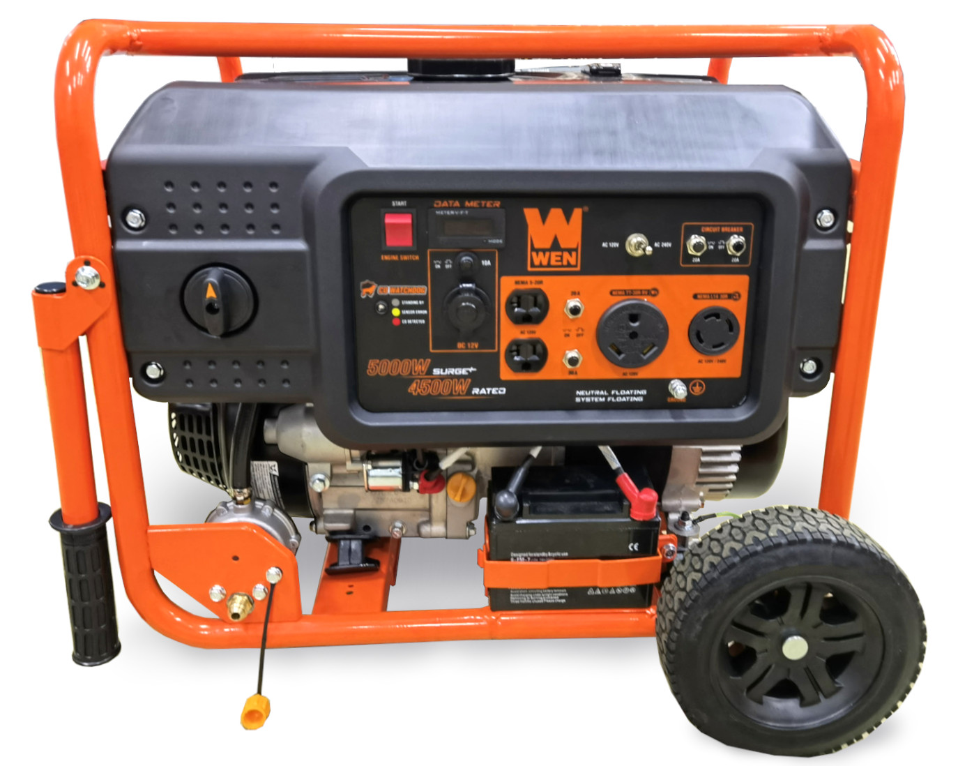 WEN 6250Watt 120Volt/240Volt Dual Fuel Electric Start Portable