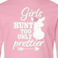 thumbnail image 4 of Inktastic Hunting Girls Hunt Too Only Prettier with Doe and Arrow Long Sleeve Youth T-Shirt, 4 of 5