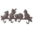 thumbnail image 1 of Sungmor Gancho para Abrigo de Gatos de Hierro Fundido Vintage con 4 Hooks, Perchero de Pared Resistente, Perchero Adorable para Gatos para Entrada, Cocina O Jardín, 1 of 8